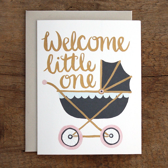 Welcome Little One Illustrated Card