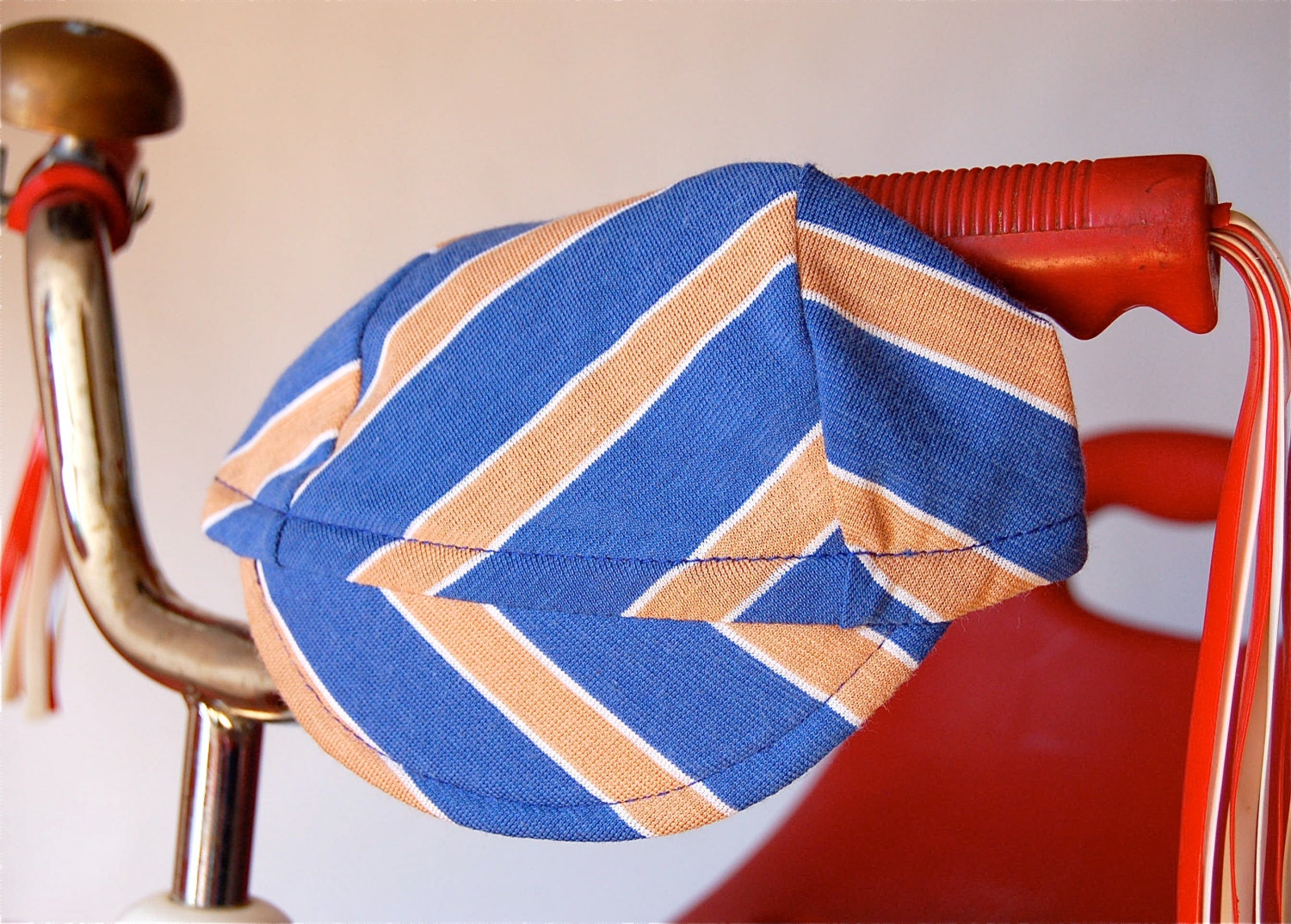 Baby Bike Cap (0-6 month) from Upcycled Comfy Lightweight Cotton Knit