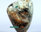2013 New Find "Sierra Creek w/Copper Silver & Gold Ore Stone" Designer Cabochon 31mmX42mmX8mm