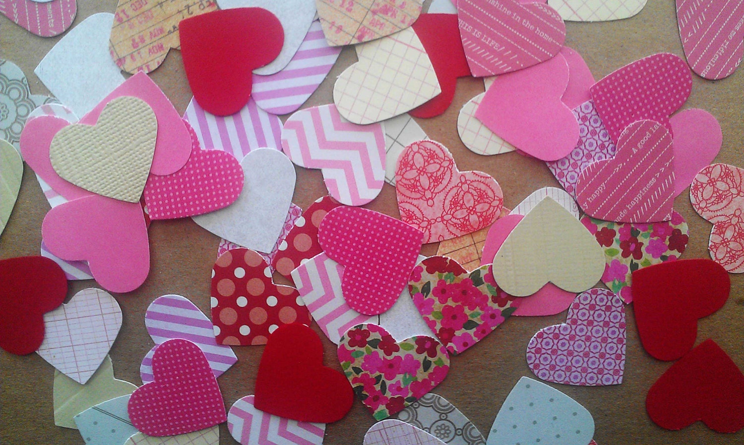 Heart Paper Punches - Set of 50