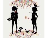 Hansel and Gretel - Digital Illustration Art Print 10x8