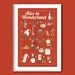 Alice in Wonderland: the illustrated ABC 12x18 inches print
