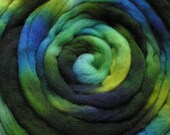 100g Space-dyed Falkland Wool Top - Marine