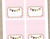 Baby Girl Bunting Buffet Card Printable Labels Il_170x135