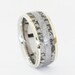 Dinosaur Bone Band with Meteorite and Gold Inlays