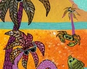 Cool Beach - Giclee Print