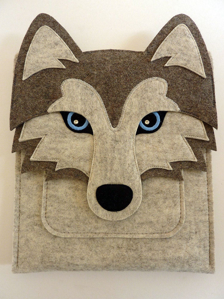 iPad mini felt case - Siberian husky - Made to order