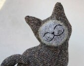 Cat Plush Folk Wool - Sparkle Tweed  Cat
