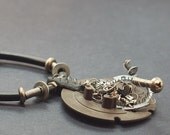 Upcycled Industrial Necklace Assemblage Found Object Jewelry