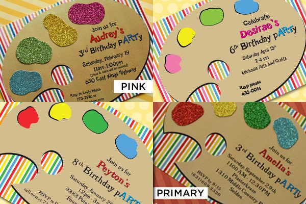 Art pARTy Printable Invitation - As Seen On Parenting.com