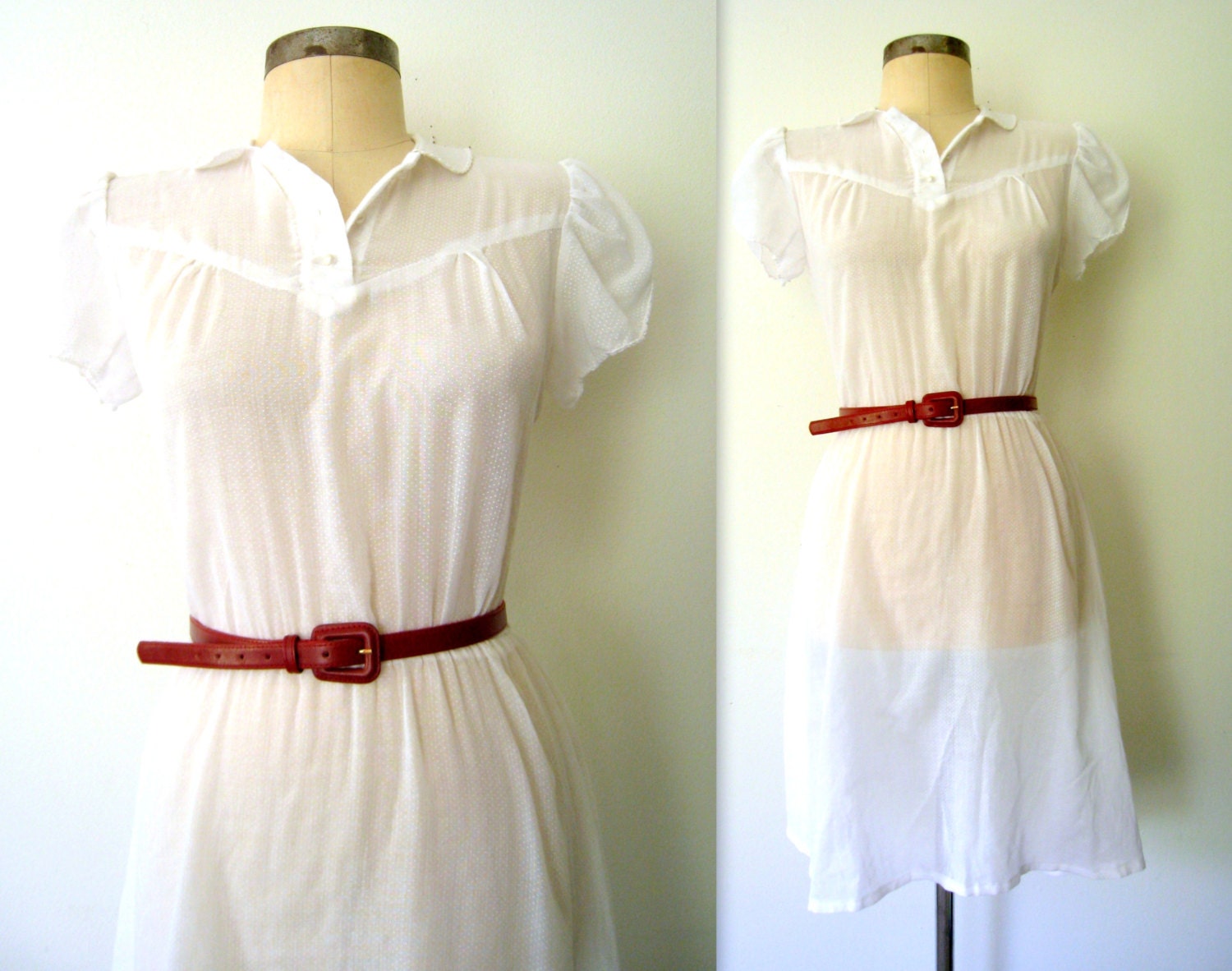 Little White Dress // Sheer Voile Dress // Naughty and Nice