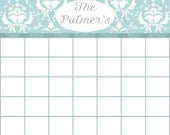 16x20 Inch Personalized PRINT Calendar ---Darling Damask