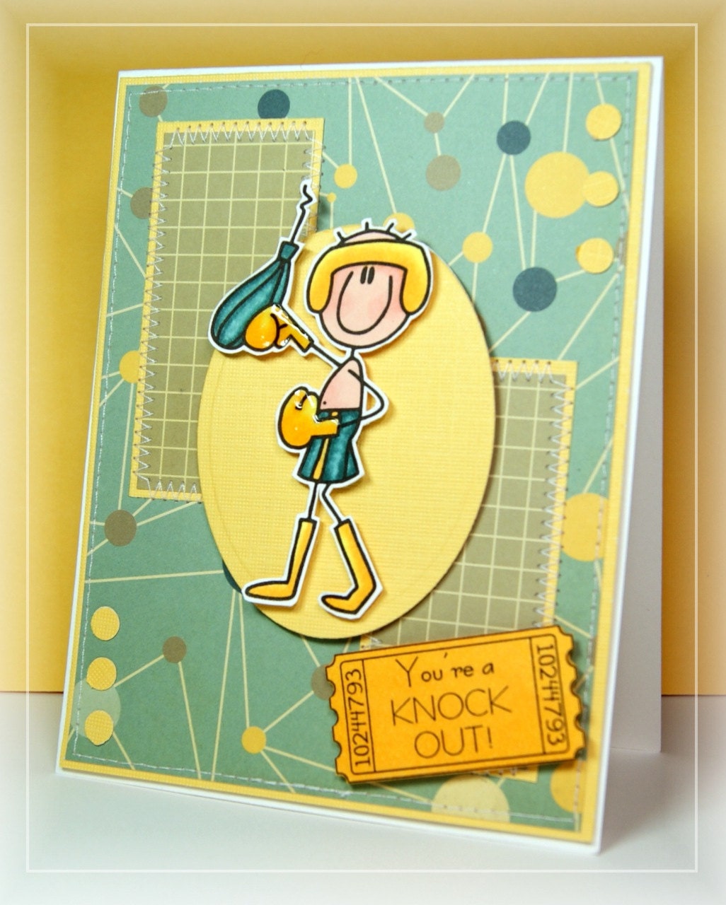 Knock Out Love Anniversary Handmade Card