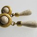 Ann Taylor Vintage Marbled Stone Earrings