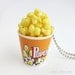 Popcorn Necklace - Theater-style buttered popcorn, movie popcorn