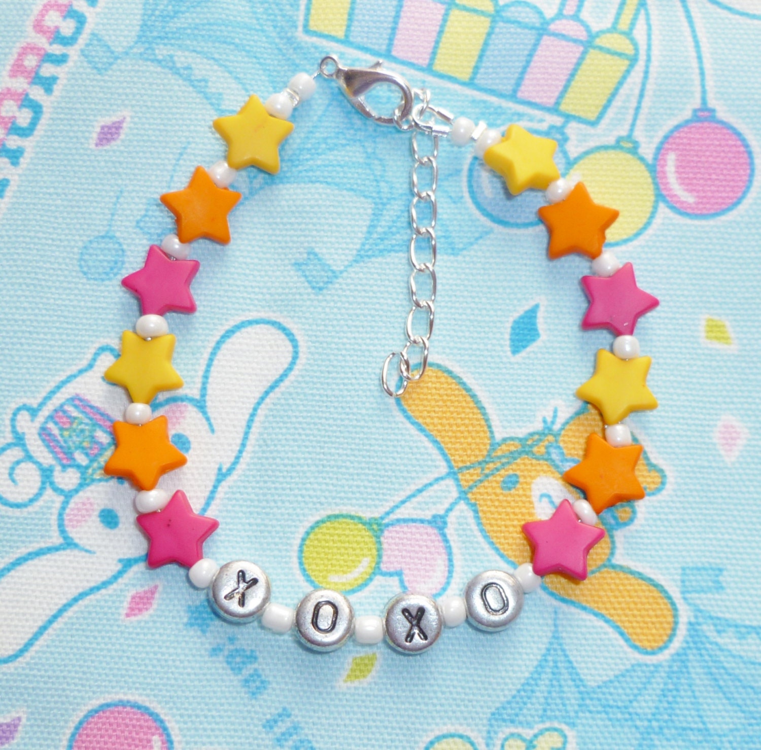 Hugs and Kisses Super Kawaii "XOXO" Stars Bracelet