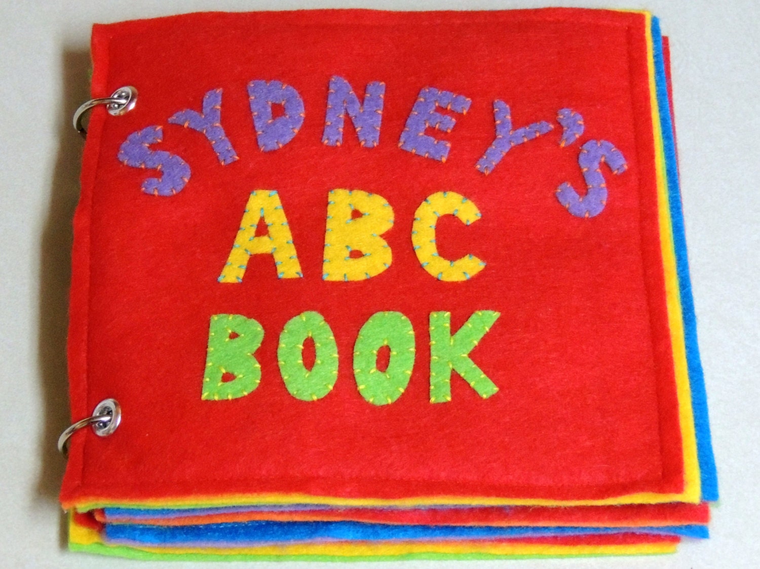 Personalized Alphabet Felt Book - Quiet Book