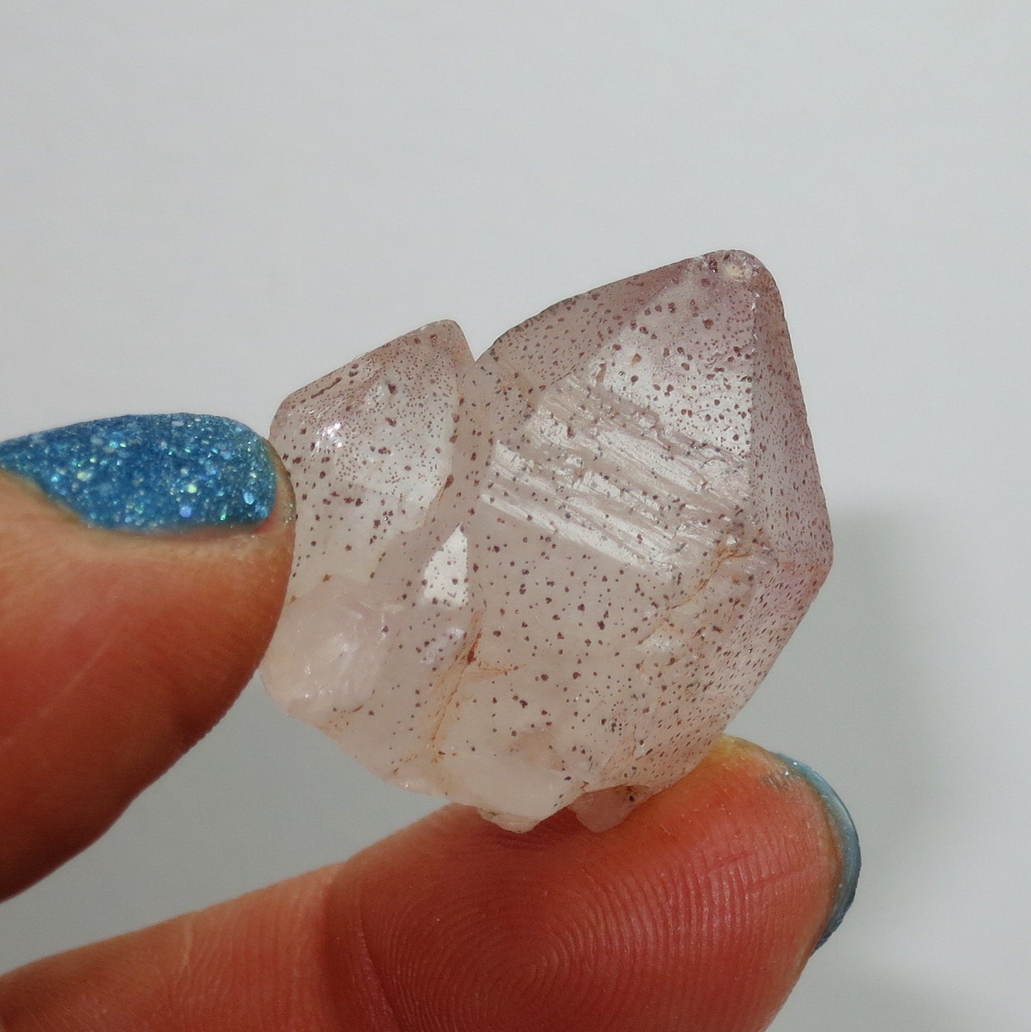 Arcturian Starbrary - Amethyst Elestial Quartz Crystal Point From - Madagascar