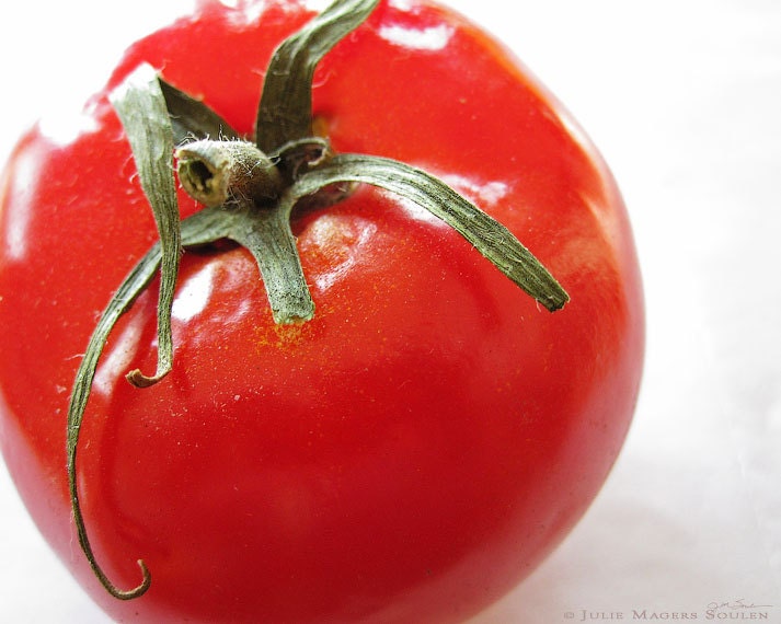 Food Pictures -Tomato -8x10 Print  -Red Kitchen Decor -Food Photography -Foodie Gift -Cooking Gifts -Colorado Fine Art Photography