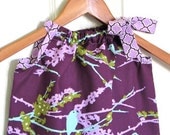 Girl Clothing - Pillowcase Dress - Girl Dress in Lilac Aviary