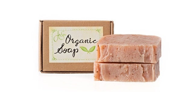 Patchouli Rose Organic Soap handmade with Shea Butter, Essential Oil, Eco friendly, 4 oz, 113 grams