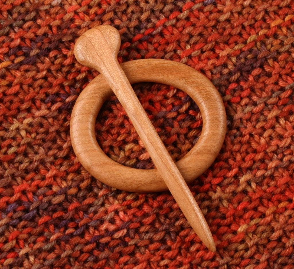 Petite Cherry Shawl Pin Set