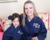 Flower Girl Robe Monogram kids waffle robe Flower Girl gift