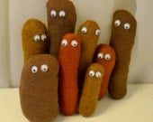 Poo Pin, Turd Brooch, Brown-Low Badge