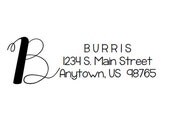 Self Inking Address Stamp - Style: Burris