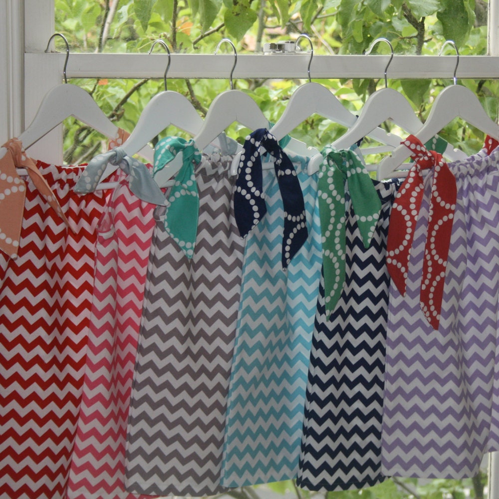 Girls Chevron dress (size 1 - 2)