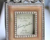 Kenneth Jay Lane Picture Frame with Swarovski Rhinestones, Pearls and Enamel