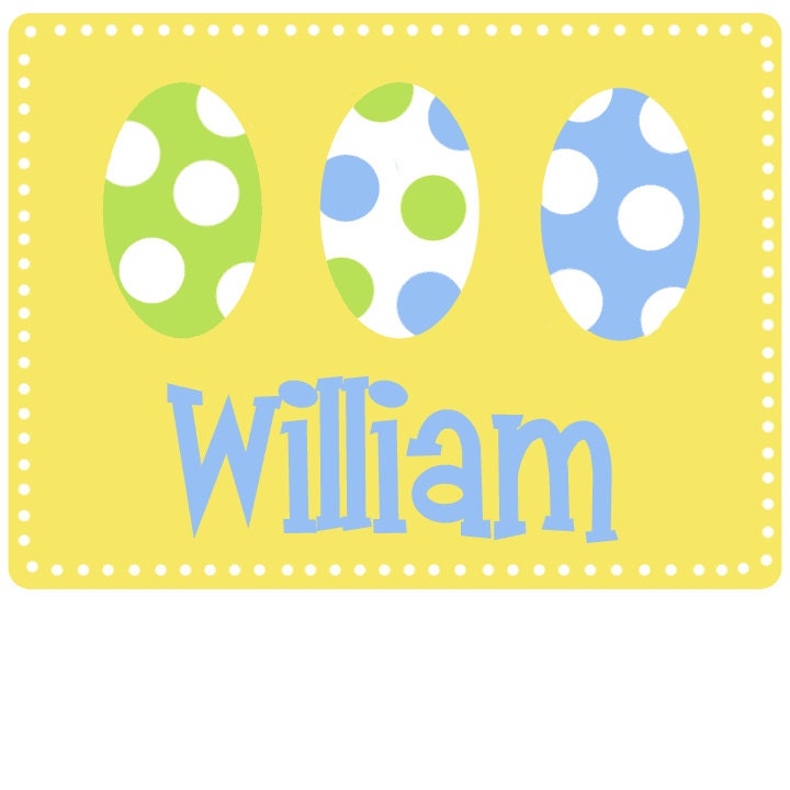 Smitten and Company NEW Personalized Custom Polka Dot Easter Egg Shirt for Boys