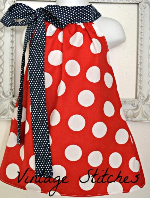 Vintage Stitches 4th of July Posh Dress - girls dresses - Memorial Day Dress - toddler clothing