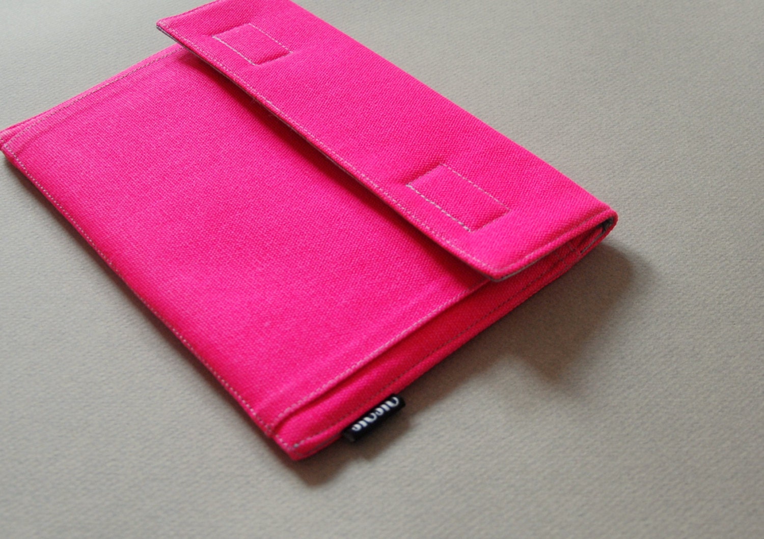 13 inch MacBook Case, MacBook Sleeve. Neon/Cotton Canvas/Padded