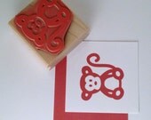 Monkey Rubber Stamp