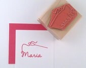 Sewing Needle Personalized Rubber Stamp