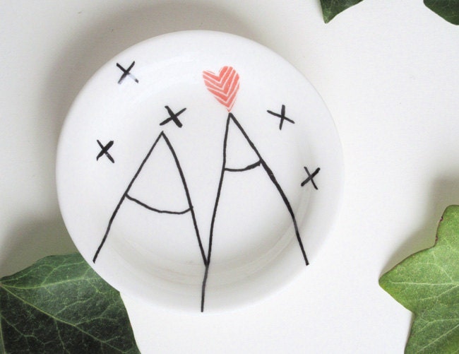 Tea bag holder - Two mountains in love