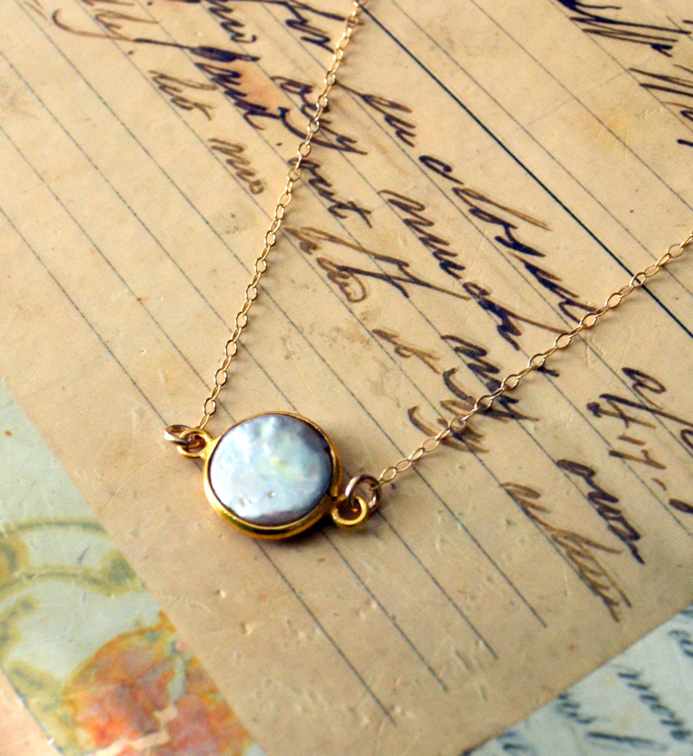 Freshwater Coin Pearl Necklace