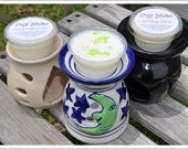 Soy Melts & Burner Set - Warmer, Tea Light, Your Choice 3 Soy Melts - Gift Set - Candle Melt