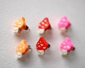 Little Mushroom Stud Earrings