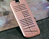 Beauty / Maise Gaelic Ogham Necklace - grace, elegance, charm - copper