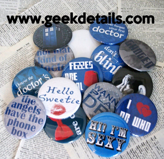 Dr. Who Pinback Button Surprise Box