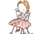 Royal Lullaby -- 11x14 Archival Print -- Children's Art