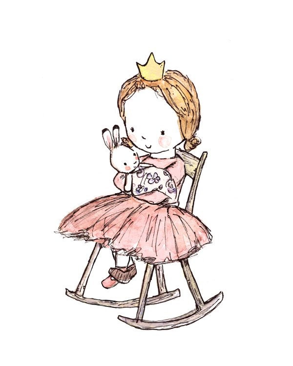 Royal Lullaby -- 8x10 Archival Print -- Children's Art