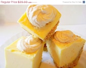 SALE Julie's Fudge - LEMON MERINGUE Pie with Nilla Wafer Crust & Handmade Meringue Cookie Toppers - 12 Pieces (Over 1 Pound)