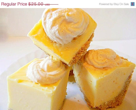 SALE Julie's Fudge - LEMON MERINGUE Pie with Nilla Wafer Crust & Handmade Meringue Cookie Toppers - 12 Pieces (Over 1 Pound)