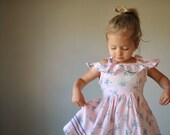 ON RESERVE.......1940s Floral Sundress, size 18 months to 2t