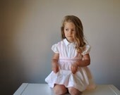 1950s Spring Flower Ribbon dress, size 18 months to 3t