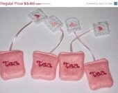 SALE Easter Basket fun Pretend play felt food miniature tea bags set of 4 Il_170x135
