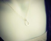 Drew- Fine Silver Blood Drop Necklace- Leukemia & Lymphoma Society Fundraiser by I Heart This Jewelry